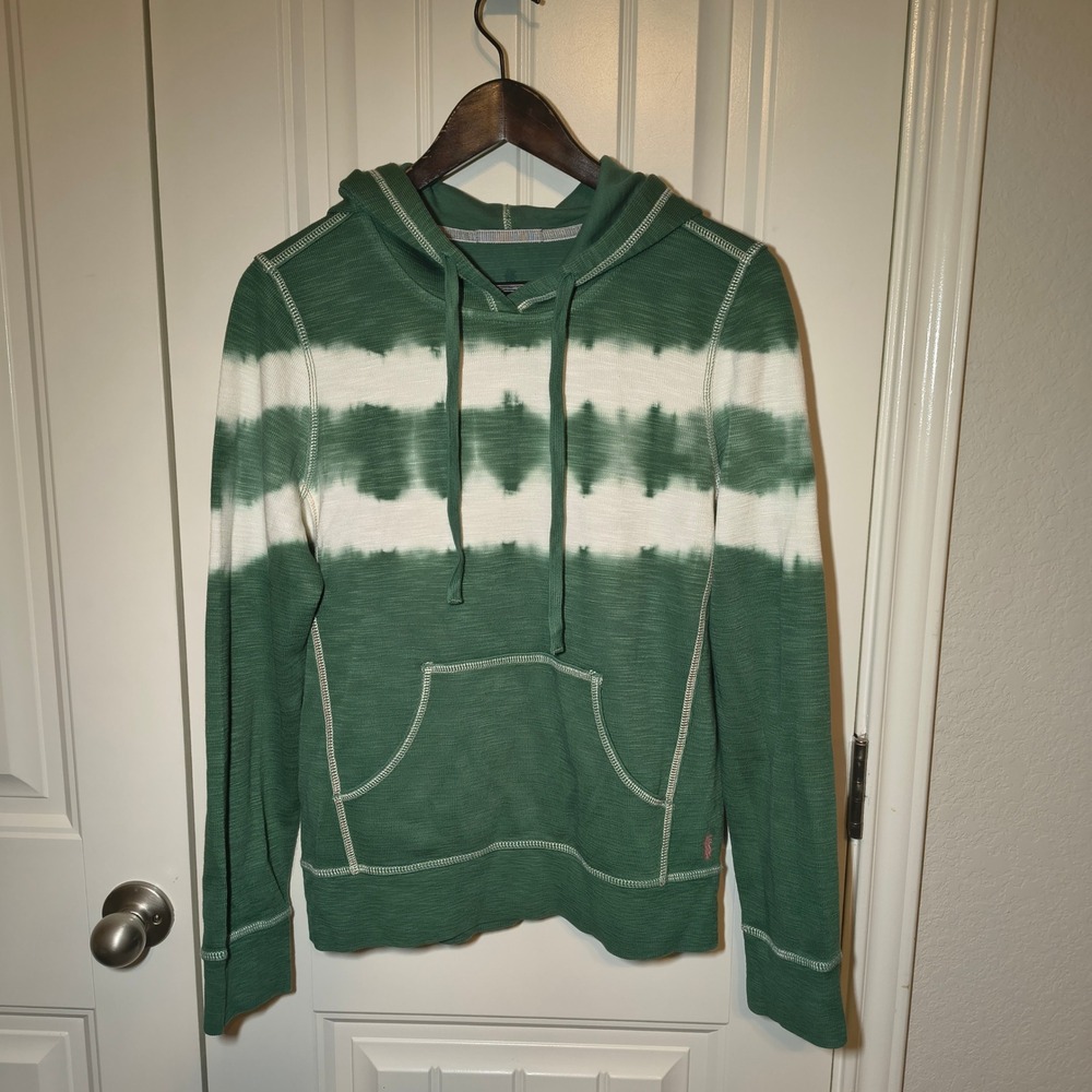 Tommy Bahama Green Tie Dye Pullover Hoodie Pineapple Logo Small